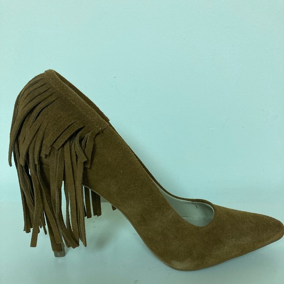 MIA Madalyn Suede Fringe Pumps size 7.5 - Picture 4 of 8